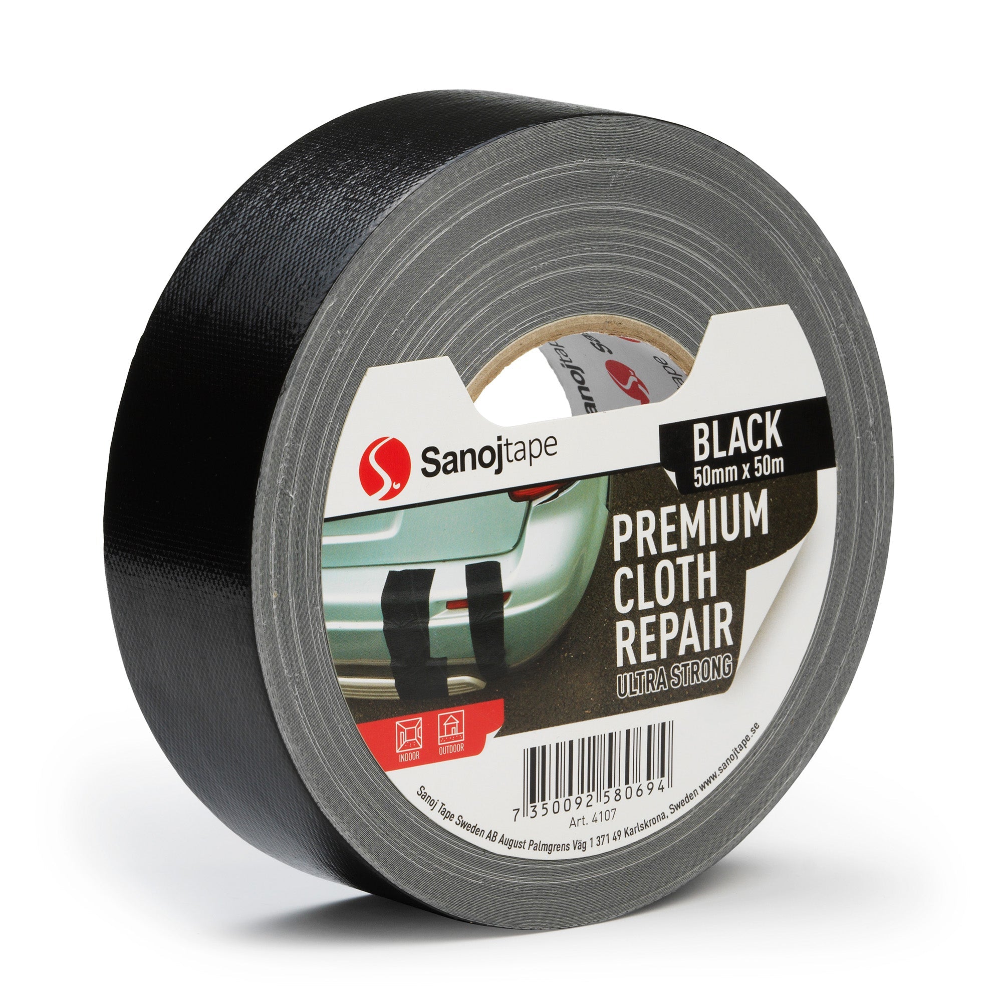 Silvertejp Extra Stark Premium Vävtejp 50mm - Sanojtape SE