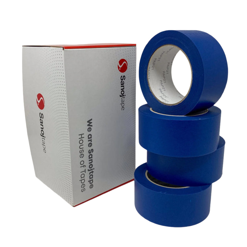 Blå Maskeringstejp Utomhus 50mm x 50m 4 - Pack - Sanojtape