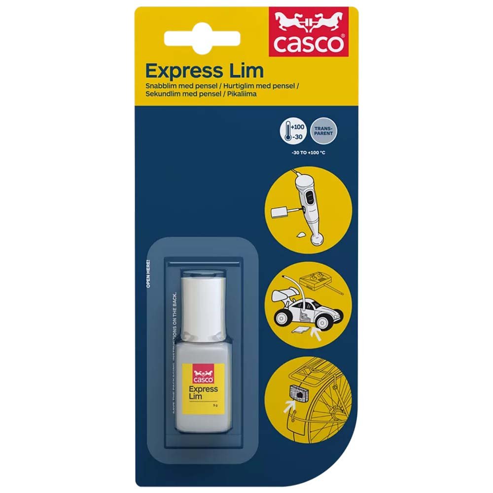 Superlim Casco Express Lim 5g Med Pensel Droppfritt - Sanojtape