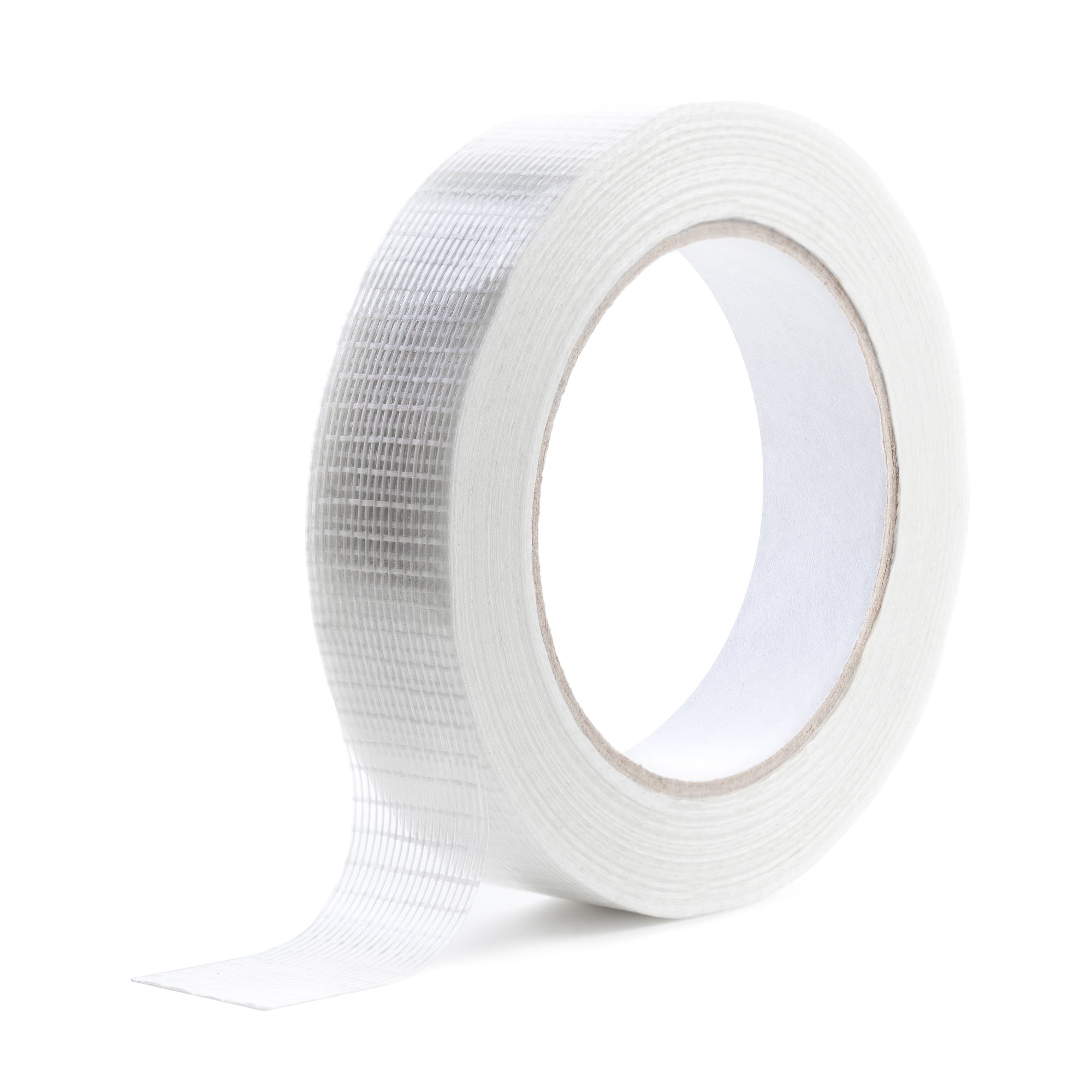 Glasfibertejp Korsarmerad 25mm x 50m Transparent - Stark Packtejp - Sanojtape SE