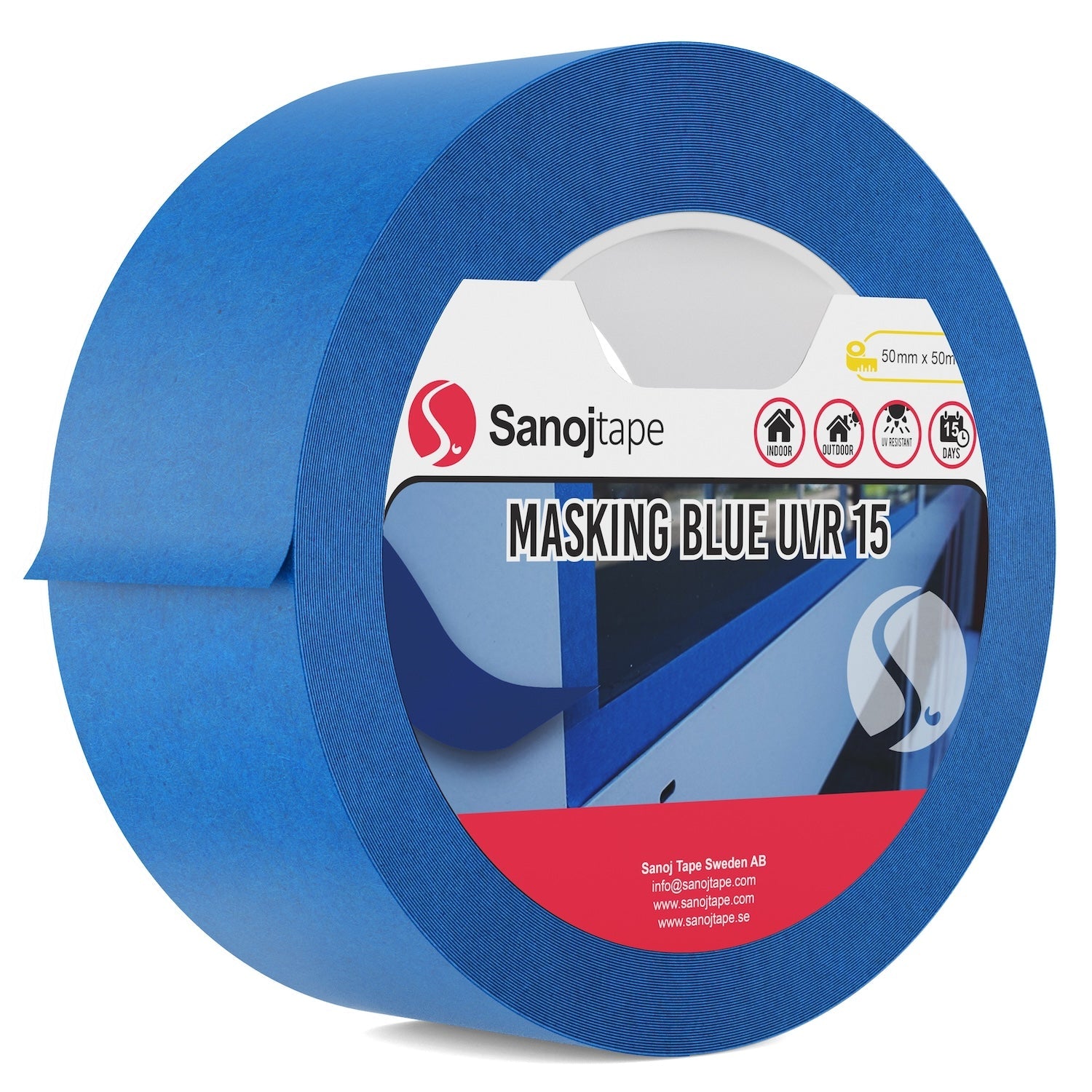 Maskeringstejp Blå 14 Dagar | Maskering för Ute- & Inomhus | Sanojtape - Sanojtape